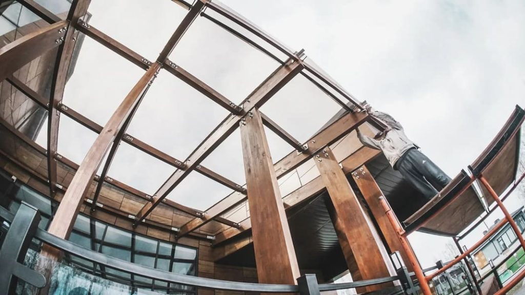 Pergola en bois pour restaurant